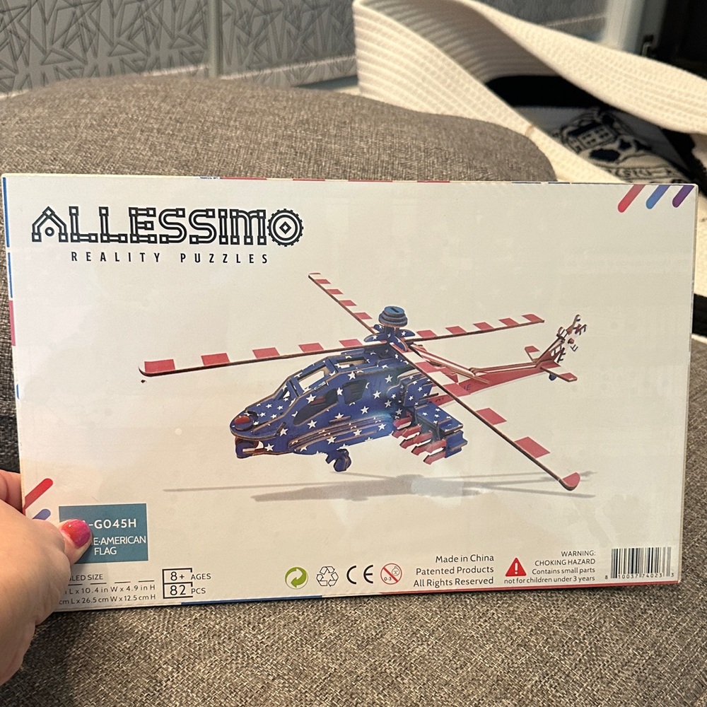 American Flag Helicopter Puzzle